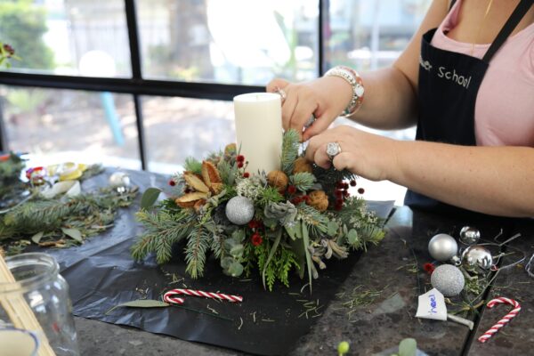 Christmas Table Arrangement or Christmas Table Wreath - Image 9