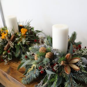 Christmas Table Arrangement or Christmas Table Wreath