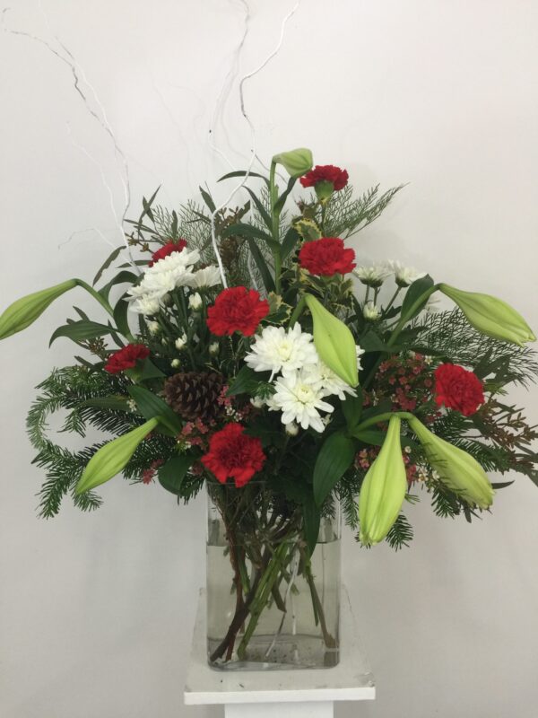 Christmas Vase Display