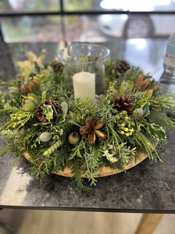 Christmas Table Arrangement or Christmas Table Wreath - Image 8