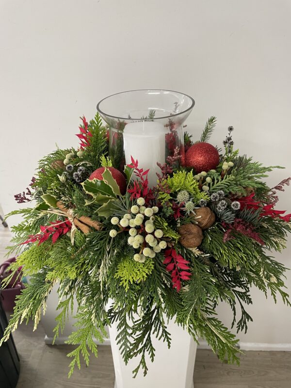 Christmas Table Arrangement or Christmas Table Wreath - Image 4