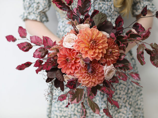 Bridal Bouquet Hand Tied Whimsical Design scaled 620x465 1